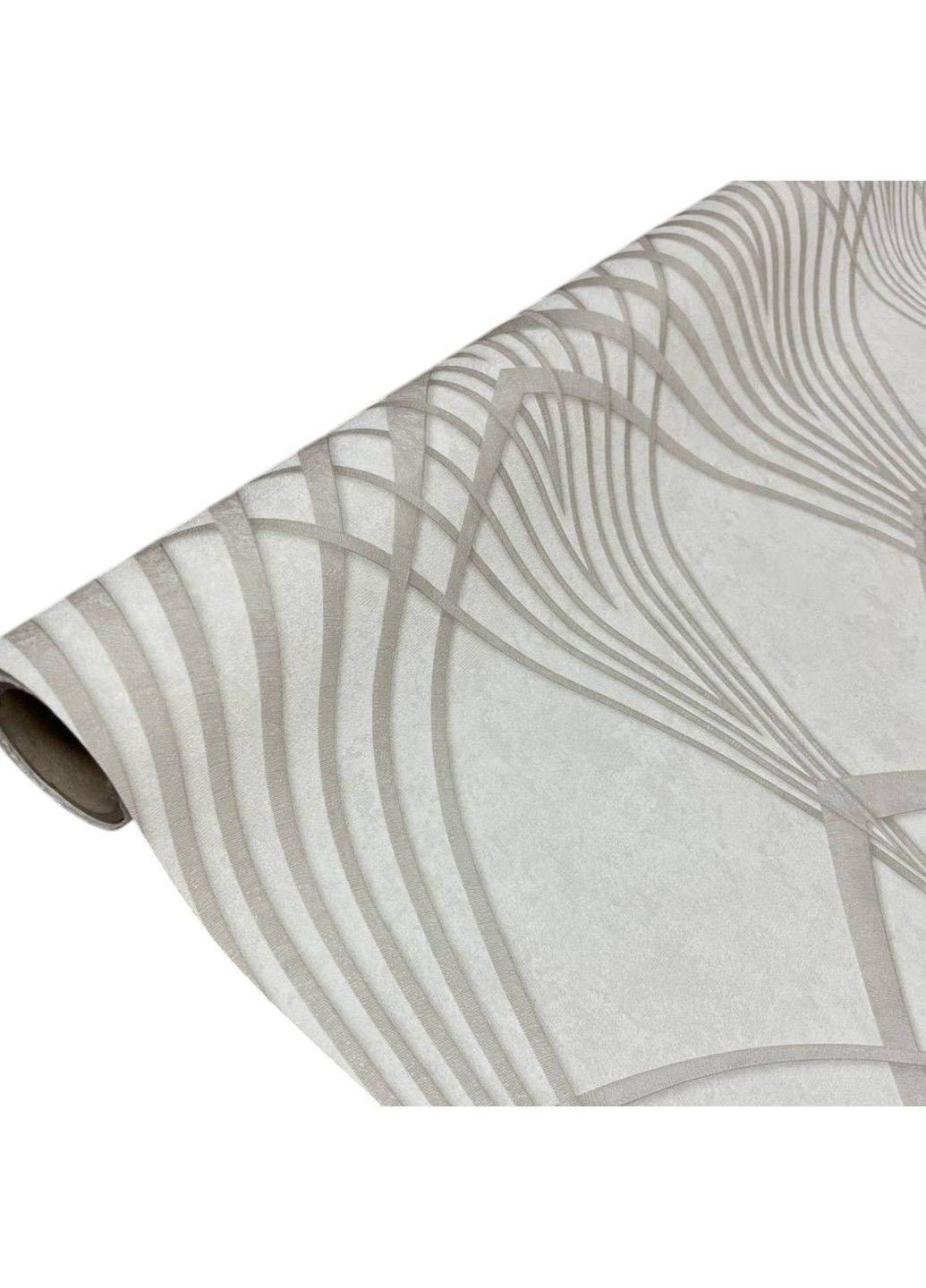 Шпалери вінілові в спальню на флізеліновій основі 10.05 × 1,06 31954, бежеві з геометричним орнаментом MARBURG (339111285)