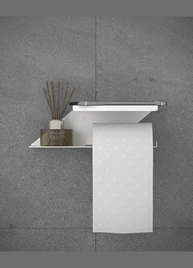 Подставка держатель для туалетной бумаги NC Home Cascade белый Nice & Cozy Holder for paper (294754083)