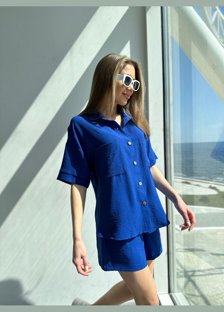 Женский костюм двойка, рубашка и шорты Adelante (332006657)