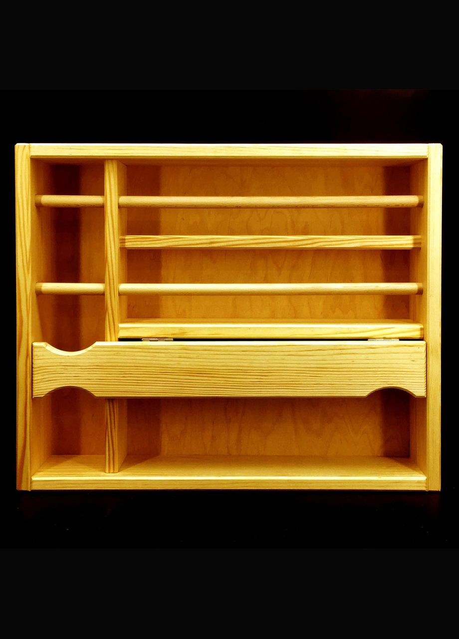 Настенная винная полка из дерева Нагоя карри (ПНК-003403) No Brand (327425454)