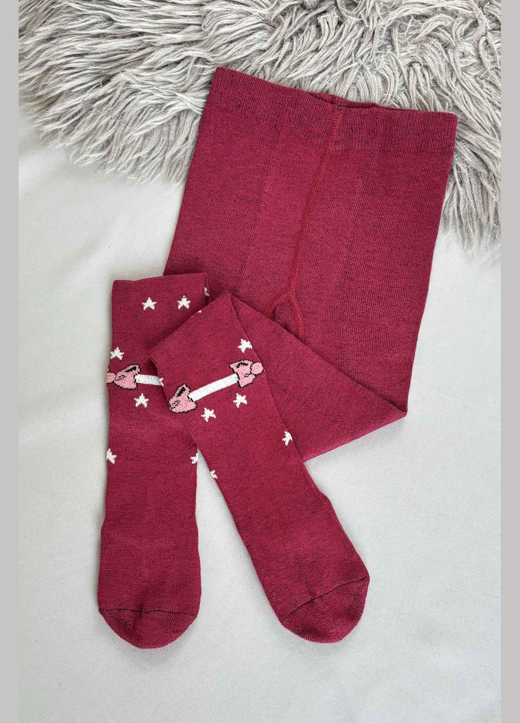 Колготы детские для девочки бордового цвета Let's Shop (302661445)