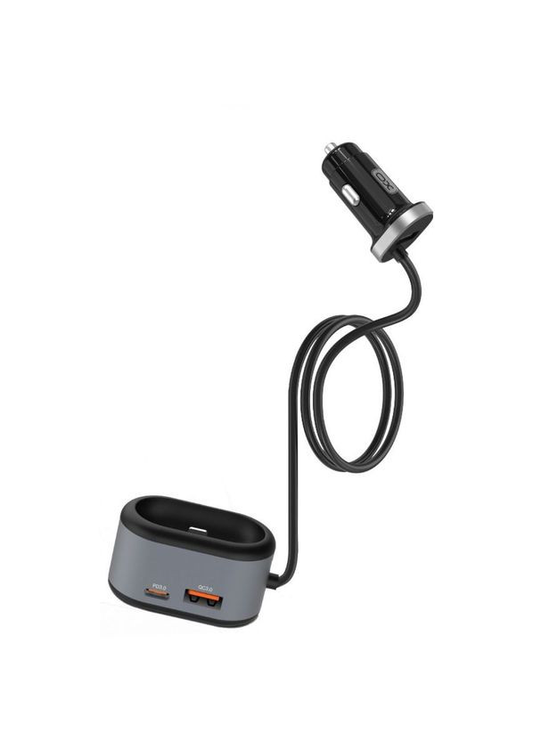 Автомобільний зарядний пристрій (адаптер) 4в1 CC29 PD / QC3.0 / TWS Gen / з конектором Lightning для AirPods black XO (333827840)