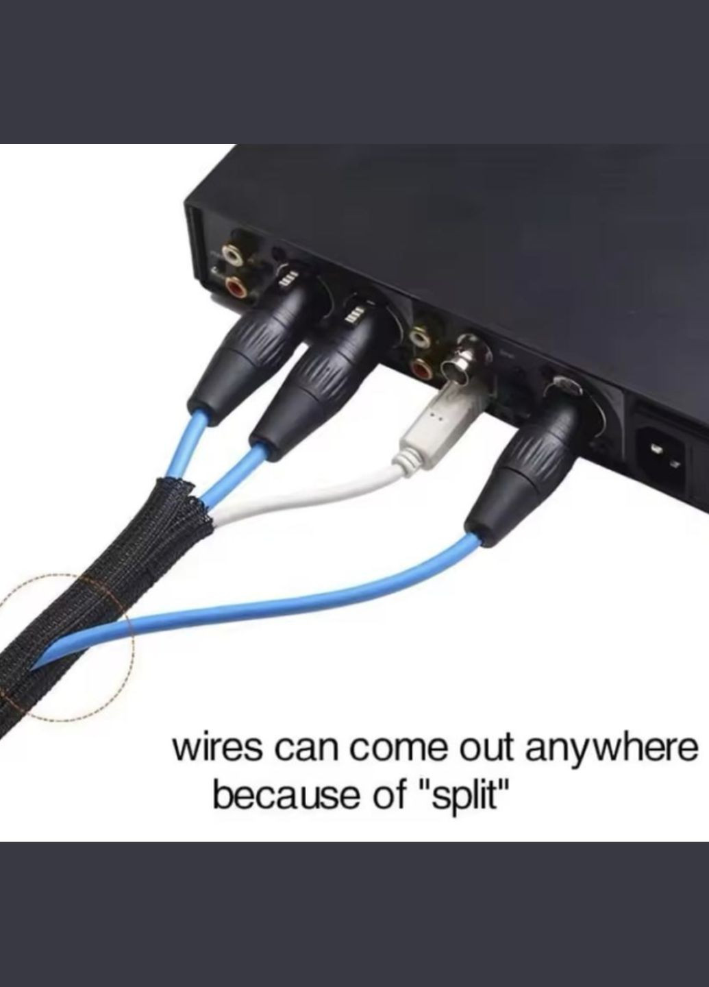 Обплетення кабеля фиксатор защита от животных изоляция для проводов от кошек /собак 2 м 8 мм Чёрный Lencent (341534159)