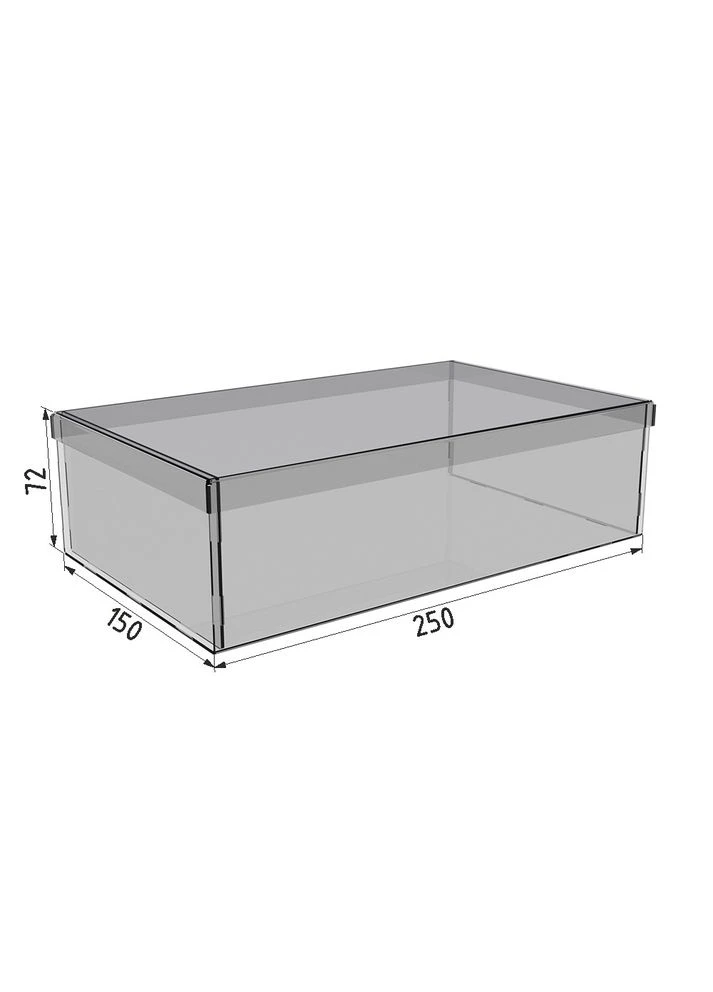 Коробка акриловая 250х150х70 с крышкой Ekostar (368306304)