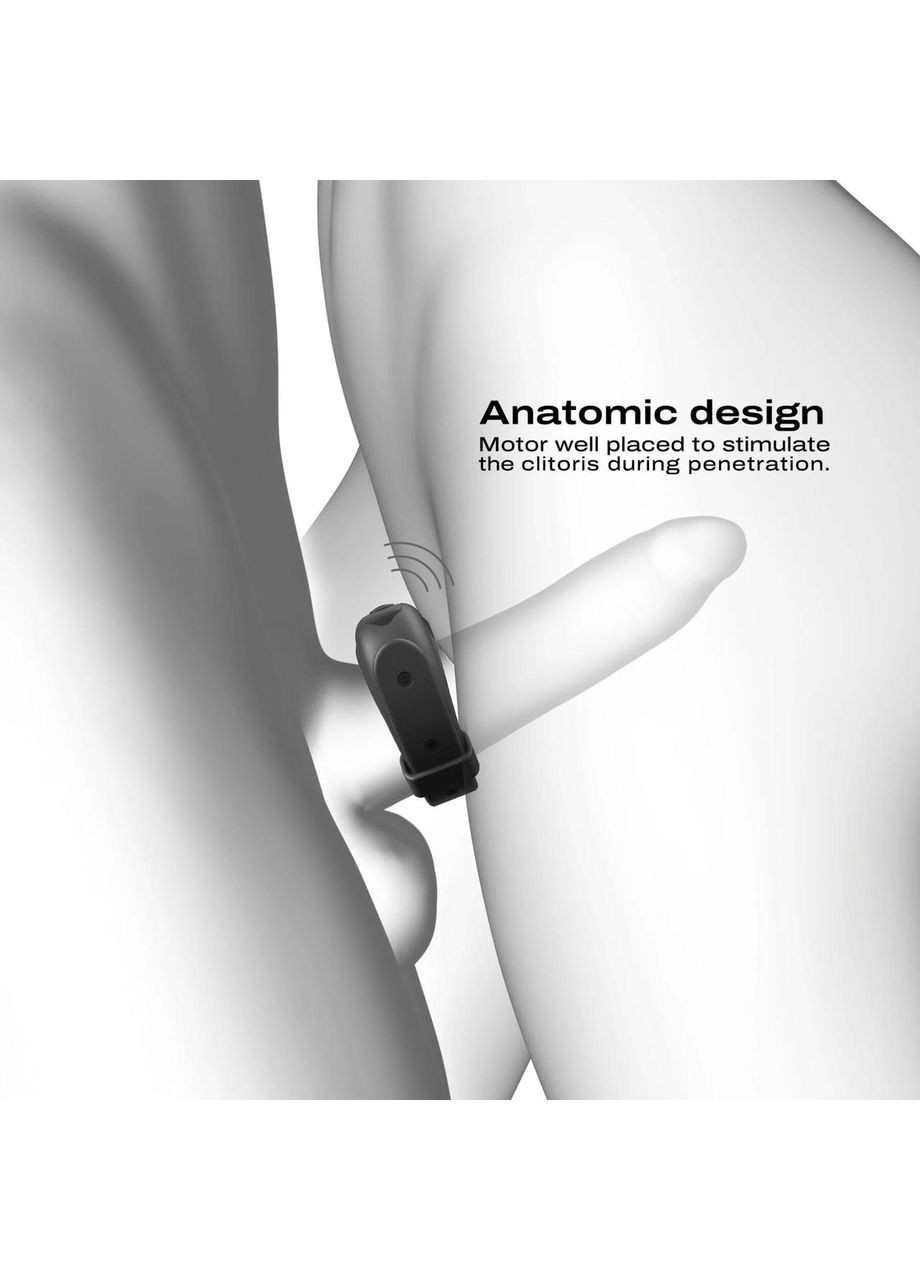 Эрекционное виброкольцо Fit Vibe Ring, регулируемый диаметр 4–5,7 см, 10 режимов Dorcel (303892350)