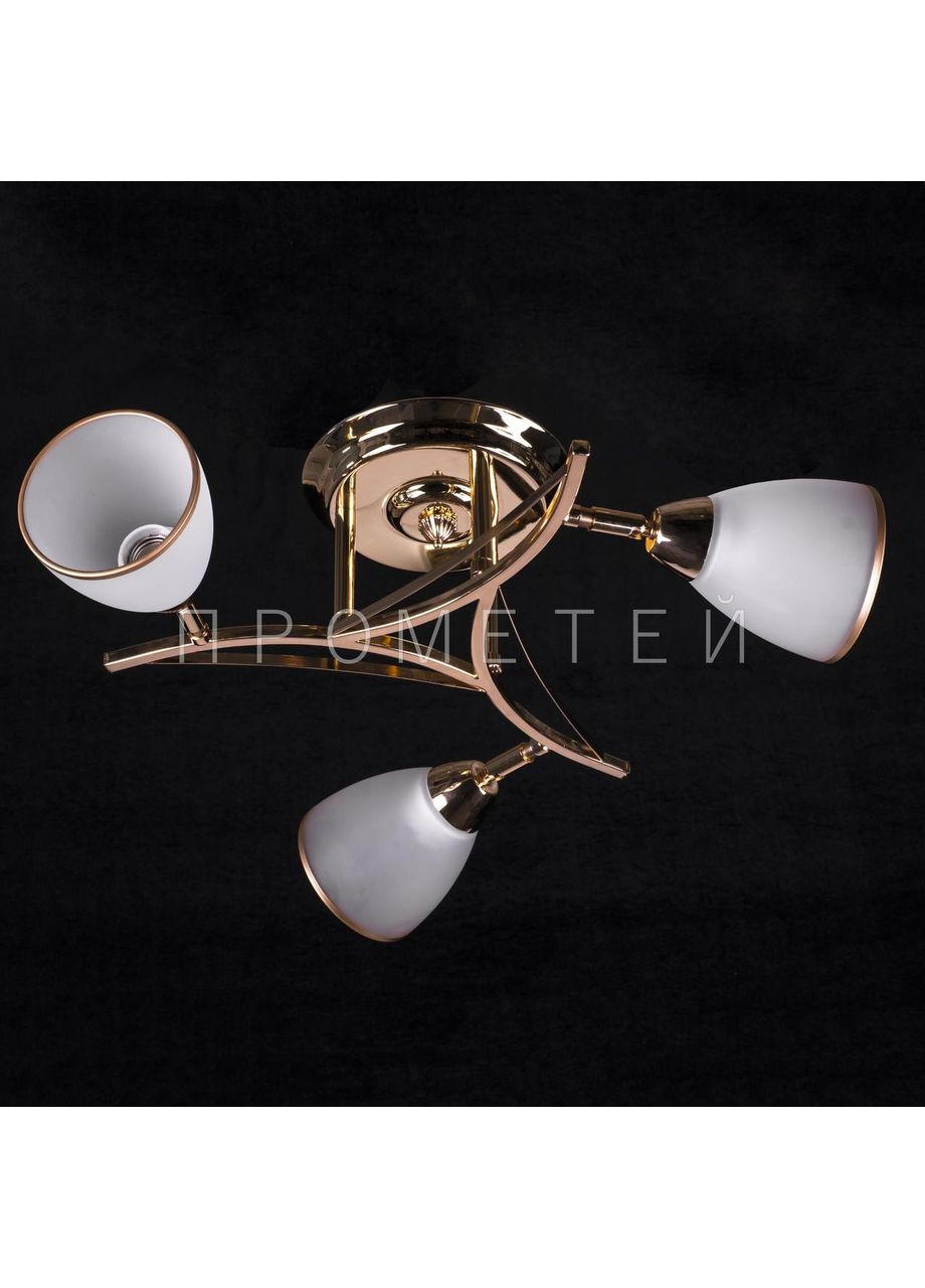 Люстра спот (направляется) на 3 лампочки (золото). 53722/3C/FG+WT No Brand (352229956)
