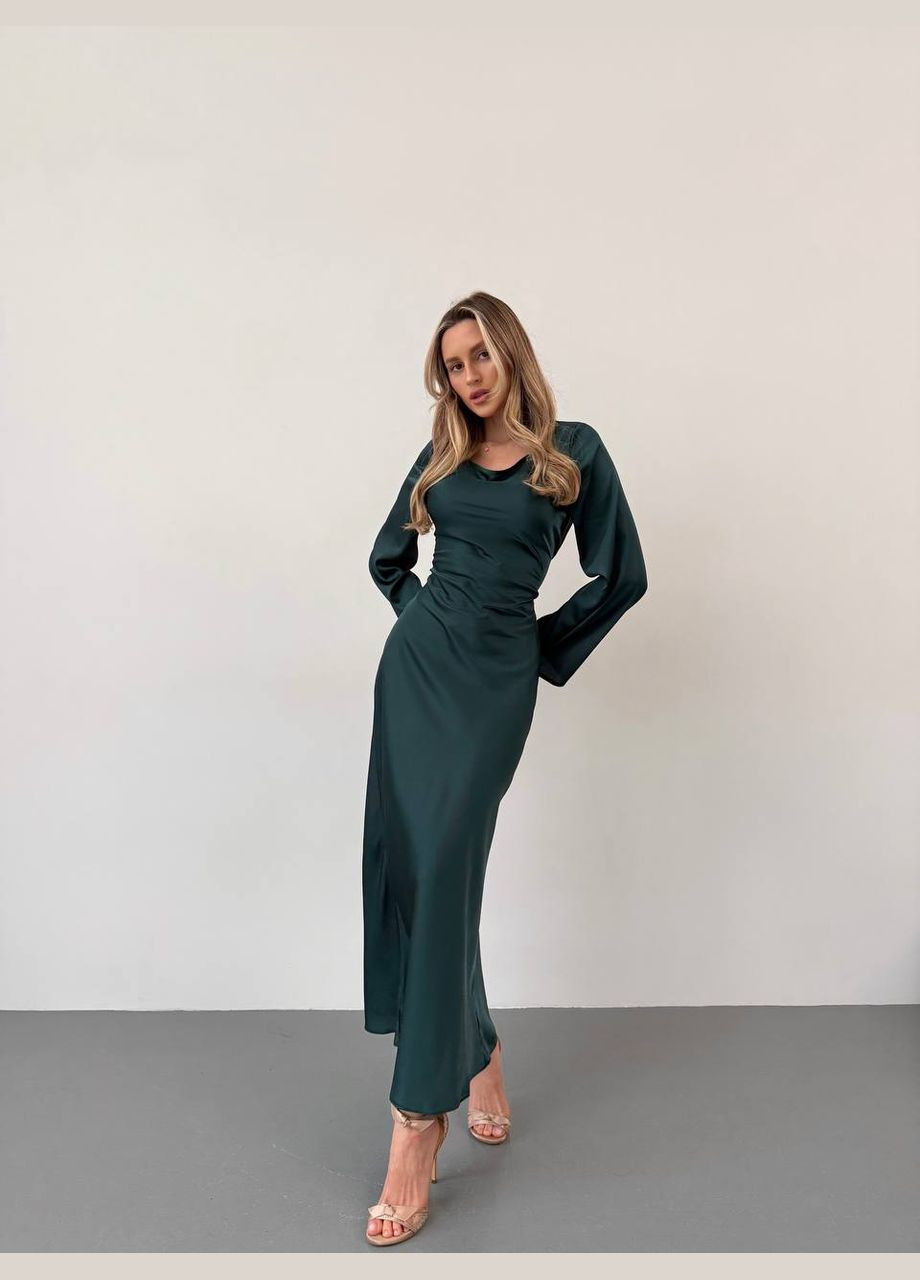 Зелена шовкова сукня “ maxi“ Luna