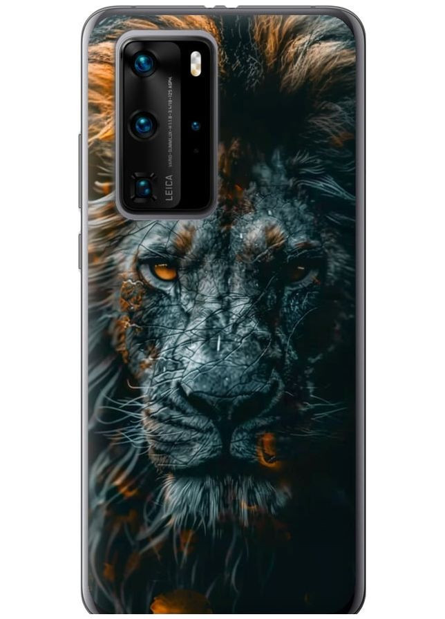Силіконовий чохол 'Лев у сутінках' для Endorphone Huawei P40 Pro (297661932)