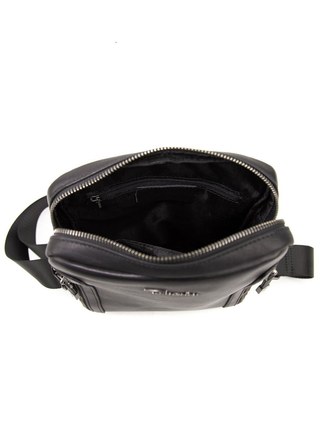 Чоловічий месенджер сумка через плече з натуральної шкіри чорний RoyalBag SM8-1007A (330681796)