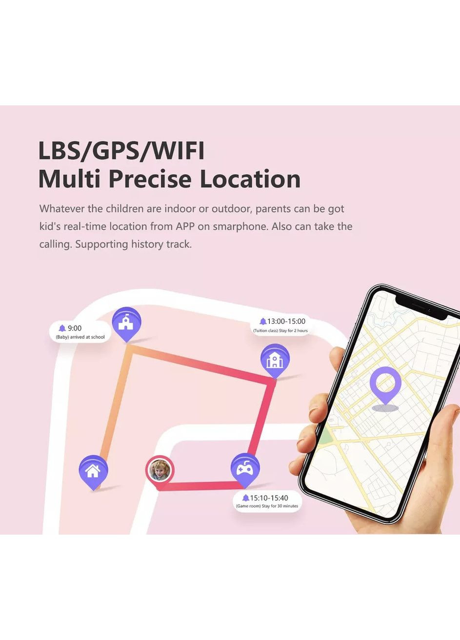 Детские умные смарт-часы LT21 с водонепроницаемым корпусом камерой GPS-трекером и видеозвонком Синий 4G Lemfo (349824324)