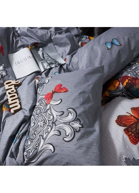 Комплект постельного белья Микросатин Premium «» Евро 200х220 наволочки 2х70х70 (MS-820008132) Moon&Star Butterfly Dream (356113172)