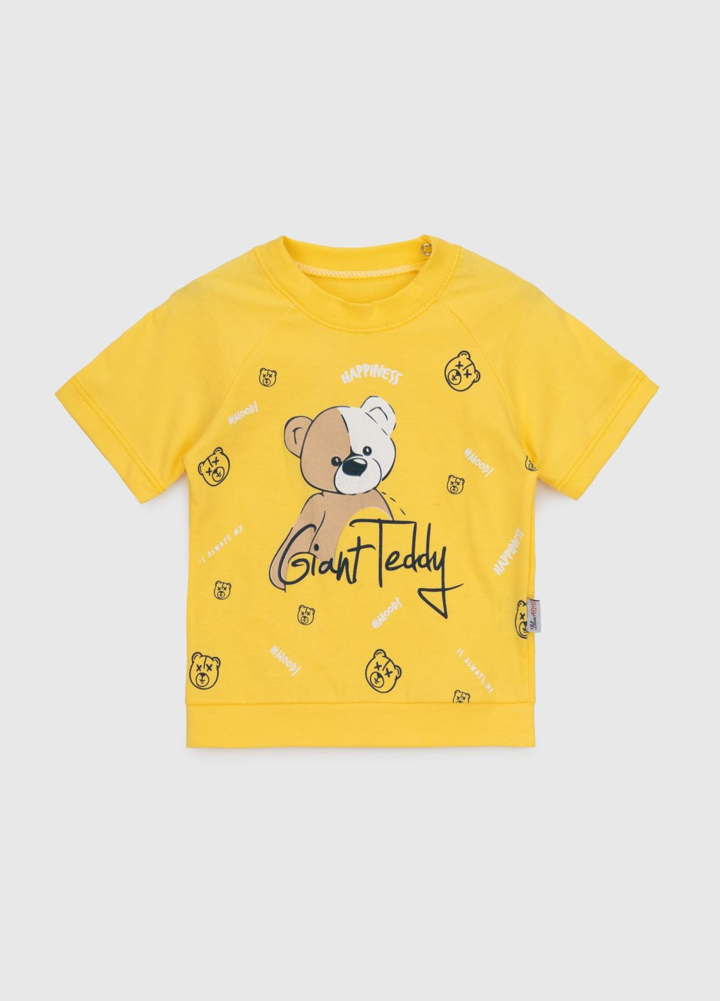 Жовтий літній костюм футболка+шорти Baby Show