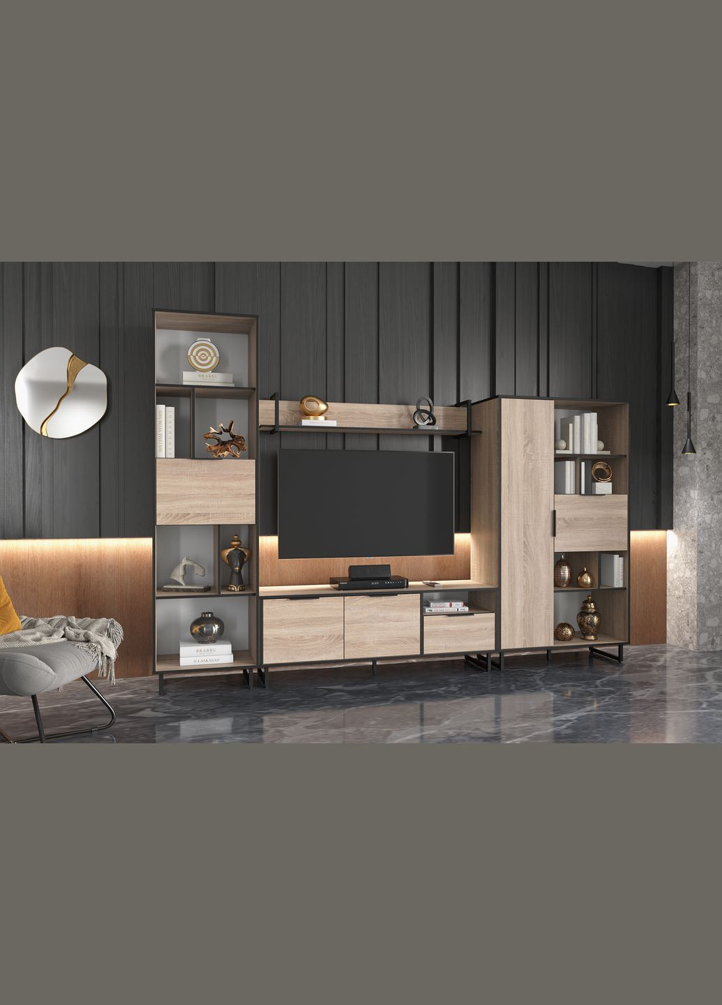 Стелаж для книг та декору на ніжках для дому від F-0016 MORELI (338257535)