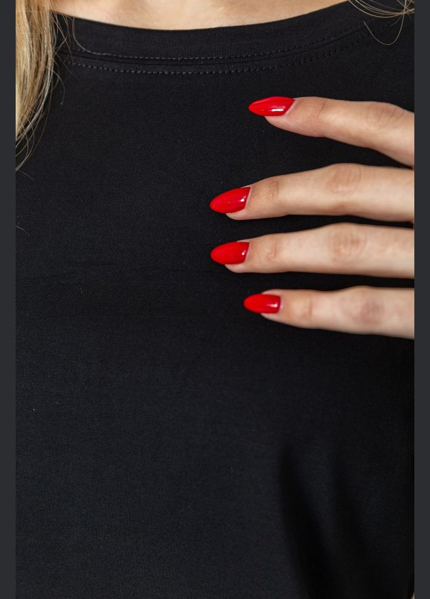 Футболка женская однотонная, цвет серый, Ager - (269342374)