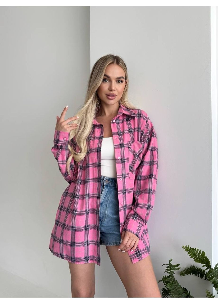 Сорочка у клітинку фланель Туреччина,розмір універсальний Україна (349360138)