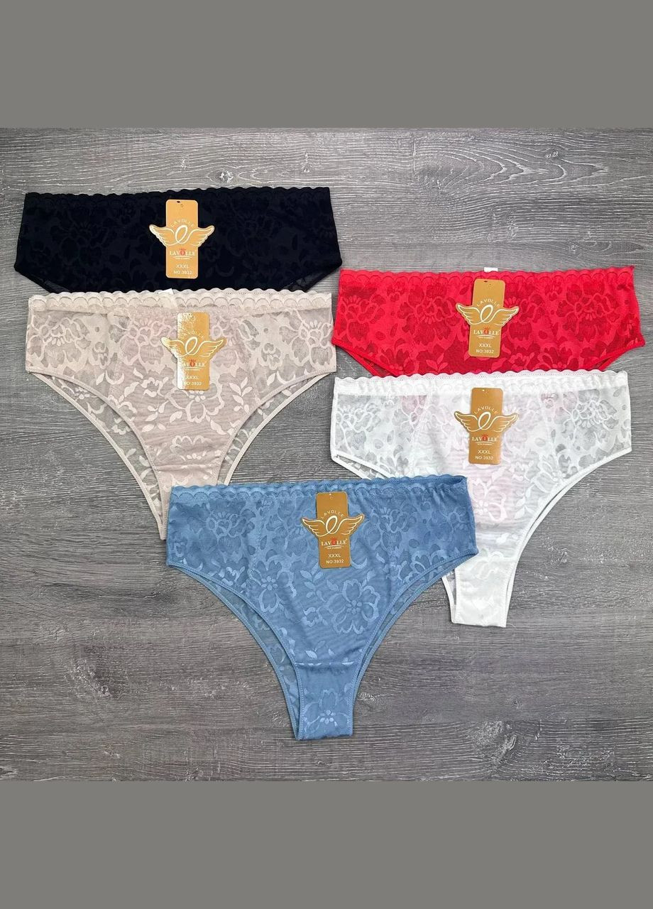 Комплект жіночих трусиків сліп 5 шт Lavolle Сліп (325419132)