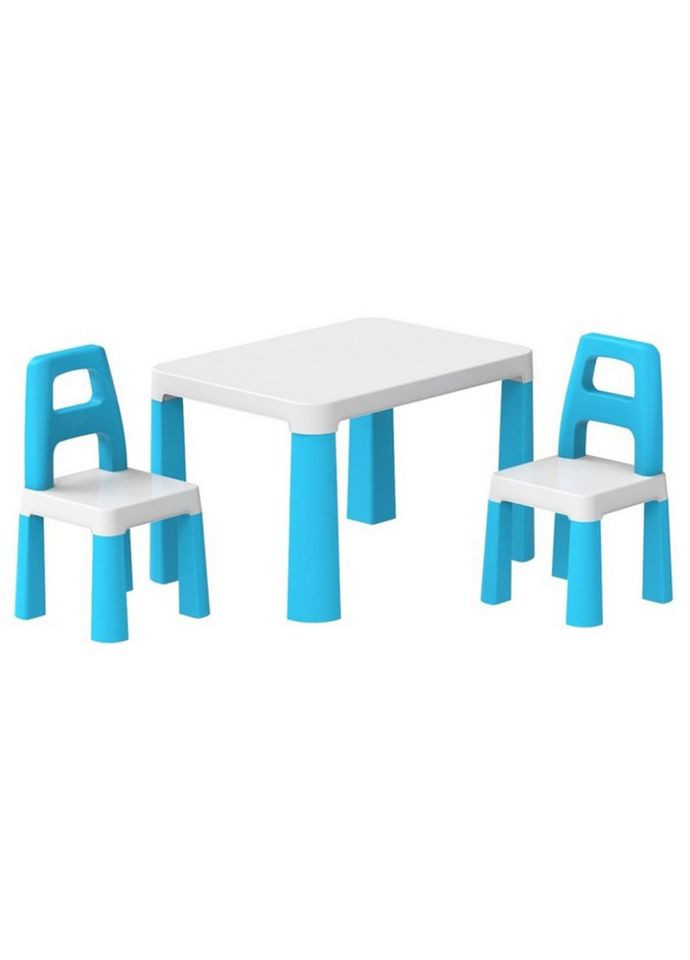 Детский стол с двумя стульями 0471TXK бело-синий ТехноК (334152469)