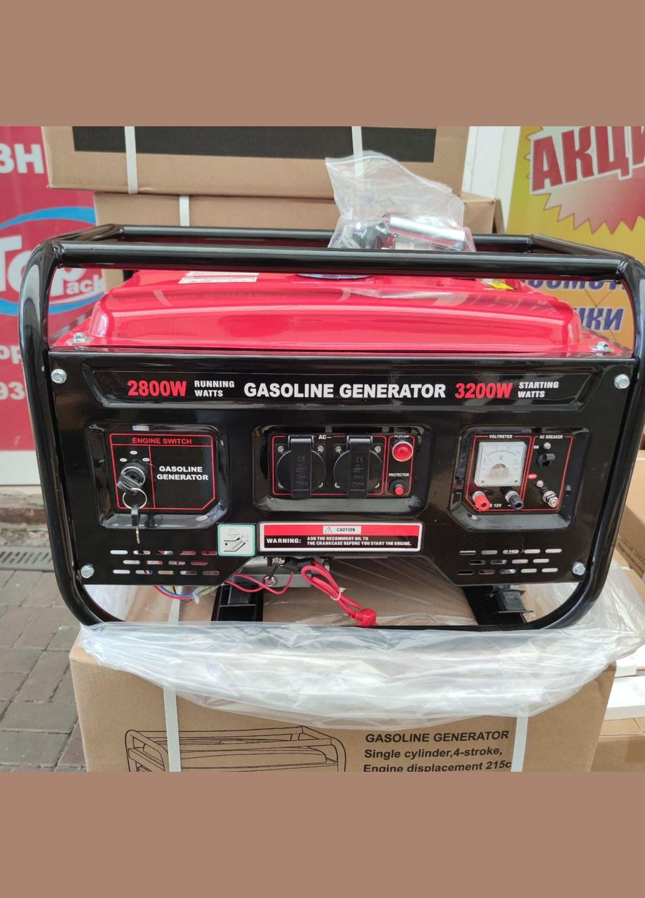 Бензиновый генератор Gasoline Generator 4-х тактный электростартер 1 фаза 3.3кВт (1901941275) No Brand (326811494)