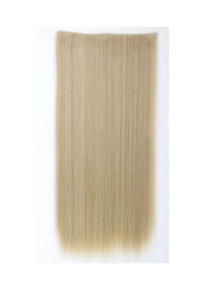 Волосы на заколках искусственные накладные прямые трессы блонд (5ZAK-S24-613) No Brand (355802293)