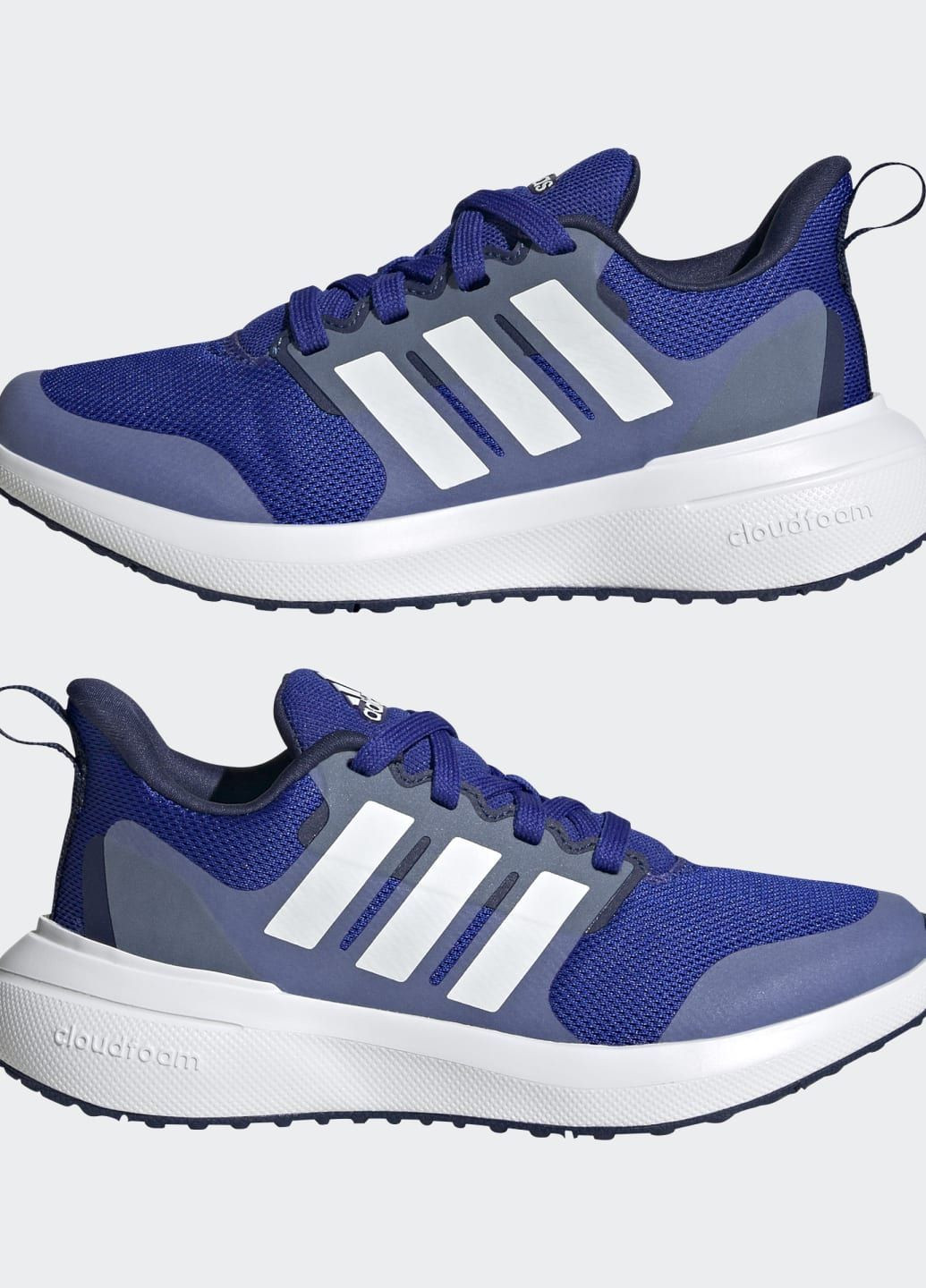 Синие всесезонные кроссовки fortarun 2.0 cloudfoam lace adidas