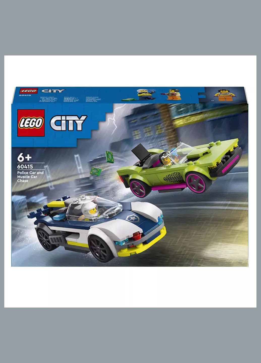 Конструктор City Переслідування маслкара на поліцейському автомобілі (60415) Lego (333253101)