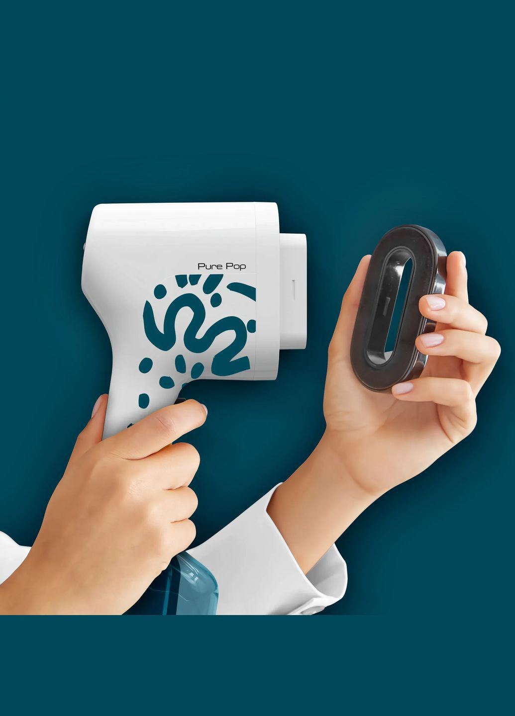 Отпариватель компактный Pure Pop Home&Travel, 1300Вт, 70мл, постоянная пара 20гр, бело-синий Tefal (314833739)