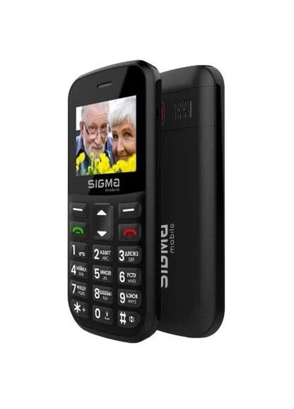 Мобільний телефон mobile Comfort 50 Easy Type-C,, "бабусефон", 2 Mini-SIM, дисплей 1.77" кольоровий (160x128), моноблок, Sigma (397111809)