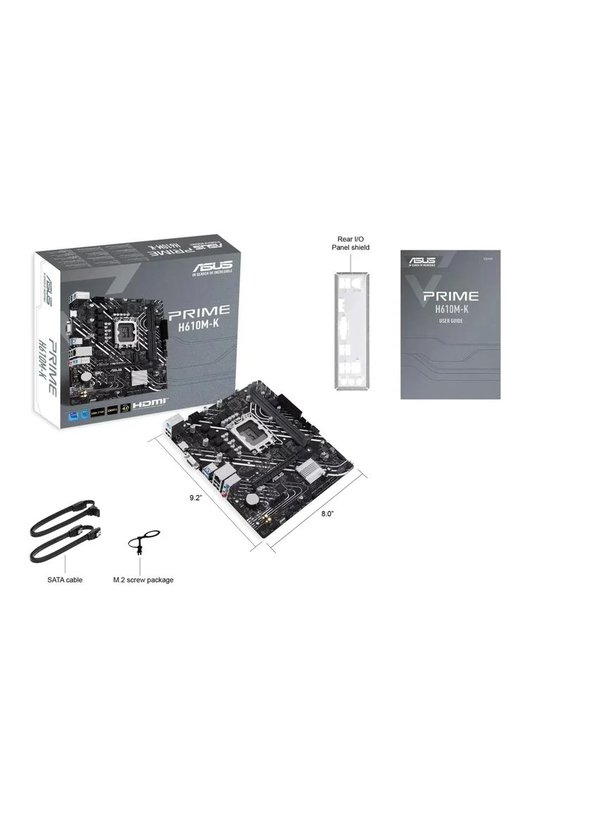 Материнская плата PRIME H610M-K s1700 H610 2xDDR5 M.2 HDMI D-Sub mATX Asus (393468003)