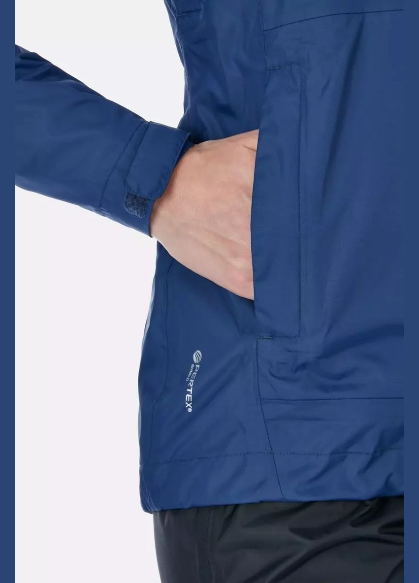 Синяя демисезонная куртка downpour jacket wmns Rab