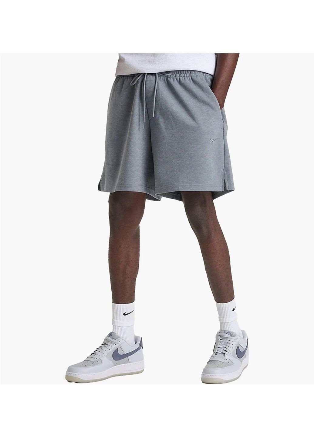 Шорты мужские Primary Dri-Fit Uv Unlined 7 Versatile Shorts Grey Nike (366039170)