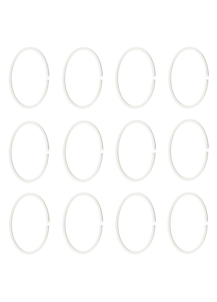 Кільця для шторки у ванній Ö білий IKEA (272149869)