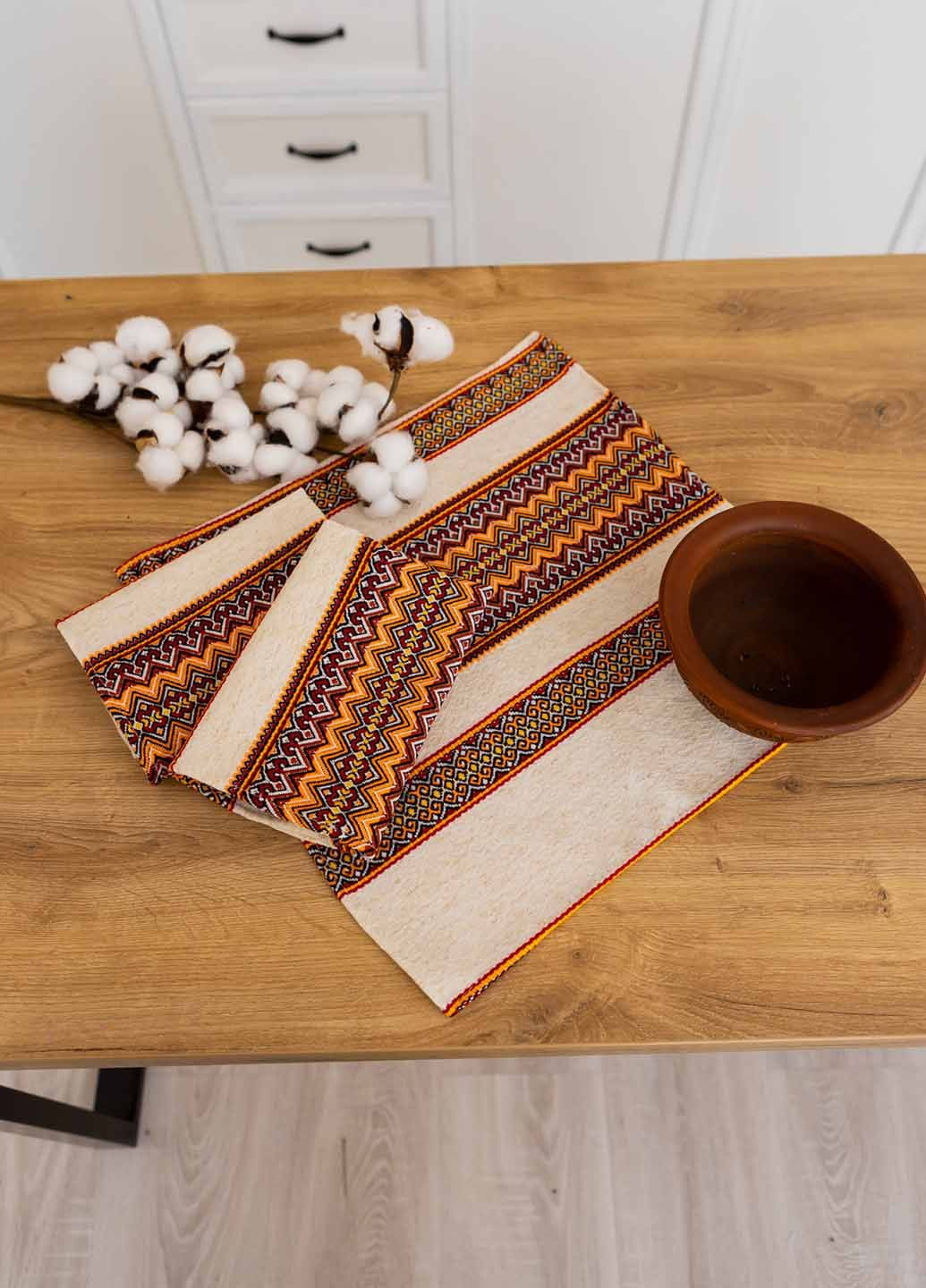 Серветка вишита з українським орнаментом 37х37см (рнд11837) Homedec - (322289127)