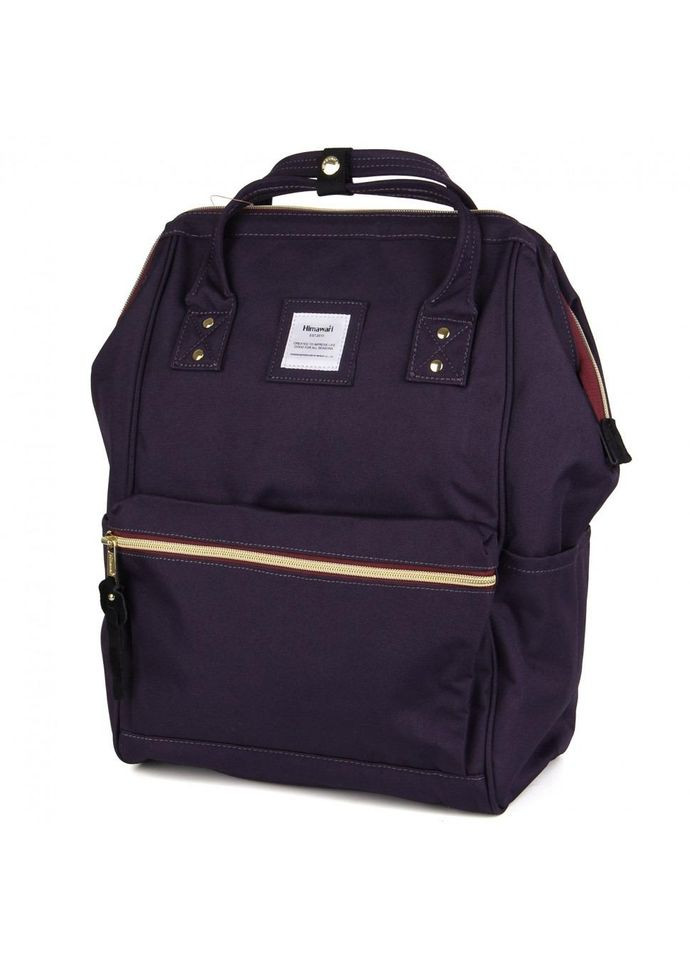 Рюкзак жіночий водостійкий текстиль 17л на 1 відділення розмір 27×40×16 см 9001-38 USB сливовий Himawari (373036017)