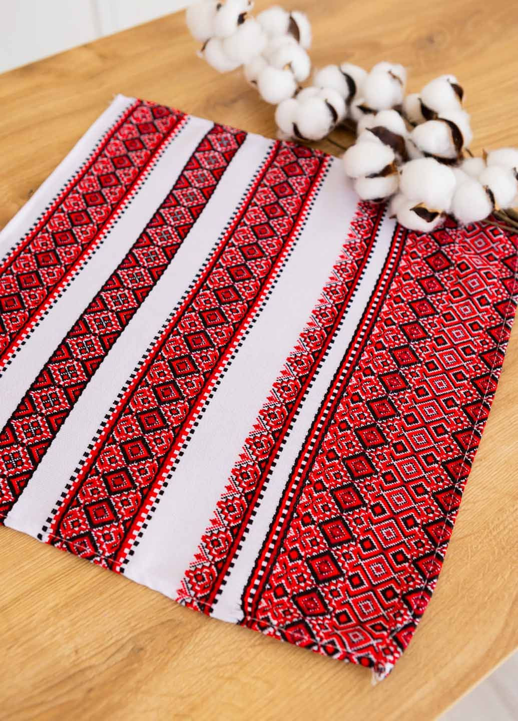 Серветка вишита з українським орнаментом 37х37см (анс5137) Homedec - (322289128)