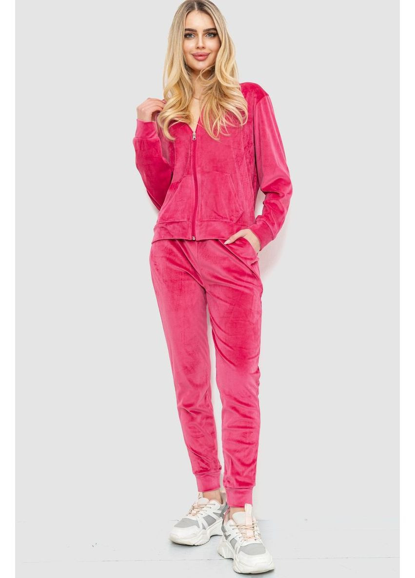 Спорт костюм жіночий велюровий, колір рожевий, 244R20304 Ager (315133456)