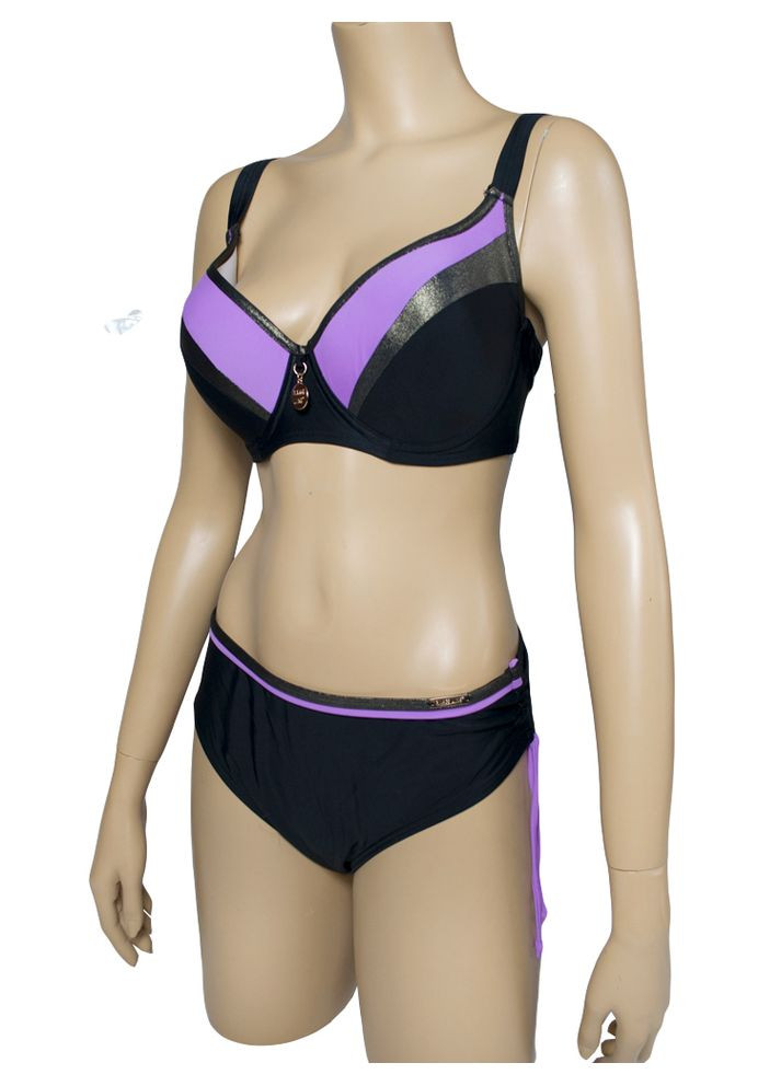 Чорний літній роздільний купальник жіночій з класичним бюстгальтером та трусиками. модель 0336 арт.24251 роздільний Rivage Line