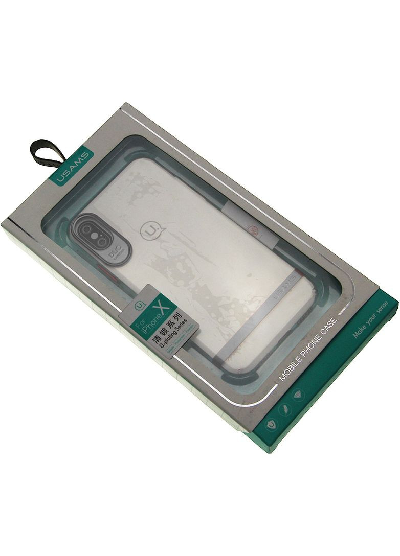 Чехол-накладка Q-plating Series Apple iPhone X Silver USAMS (301782112)