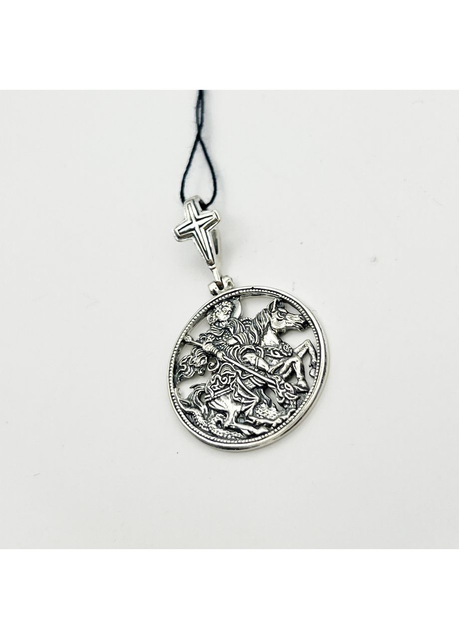 Ладанка амулет срібний "Георгій Побідоносець" 6,68 г No Brand (369737503)