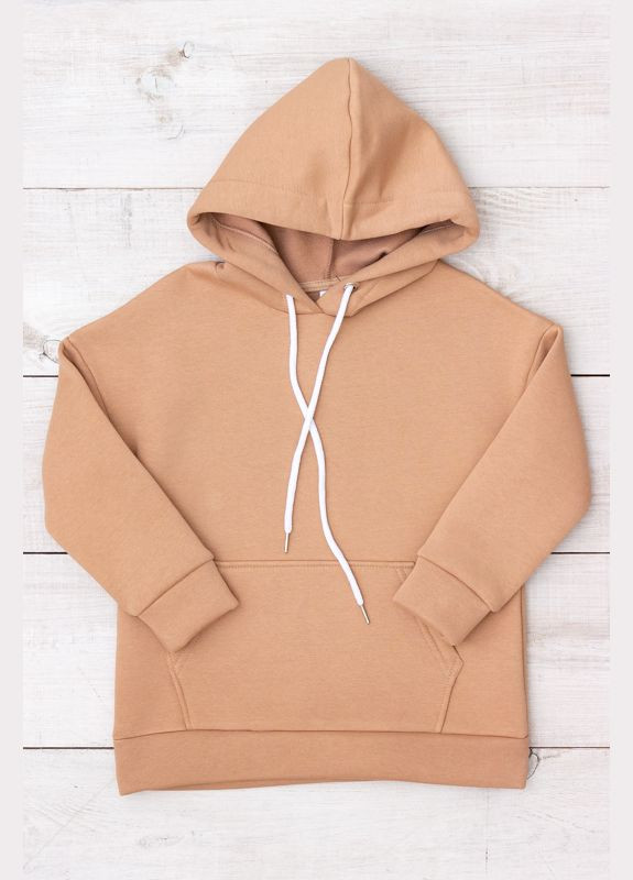 Тепле худі для дівчинки прямого крою з капюшоном та кишенею (p-12118) Носи своє (363042855)