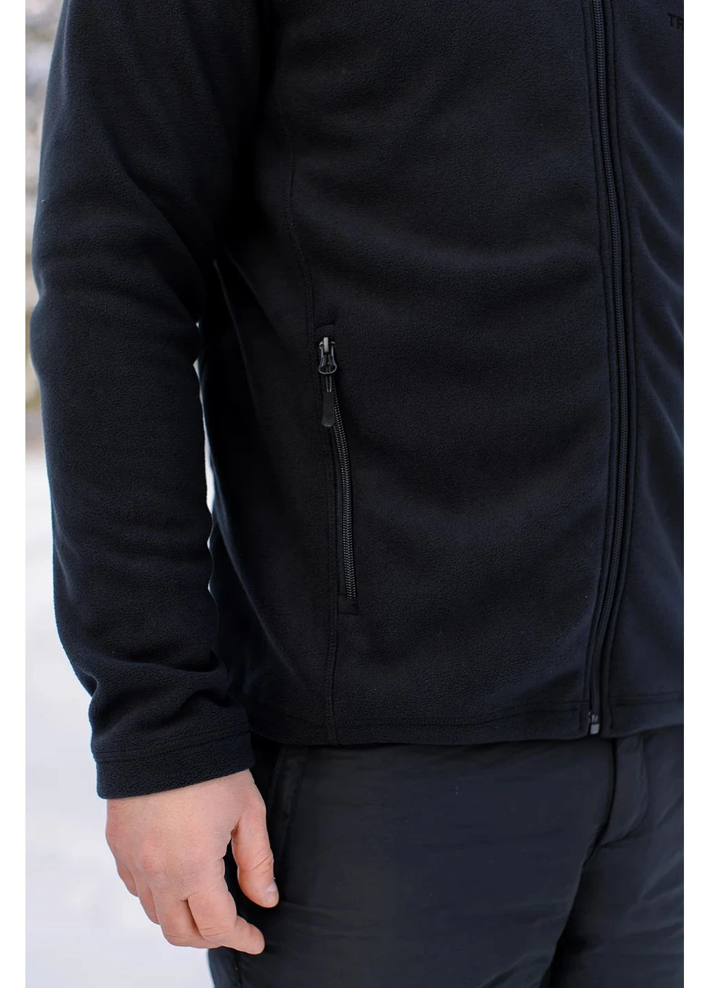 Кофта флісова T-KJ-0011 чорна фліс No Brand (401267341)