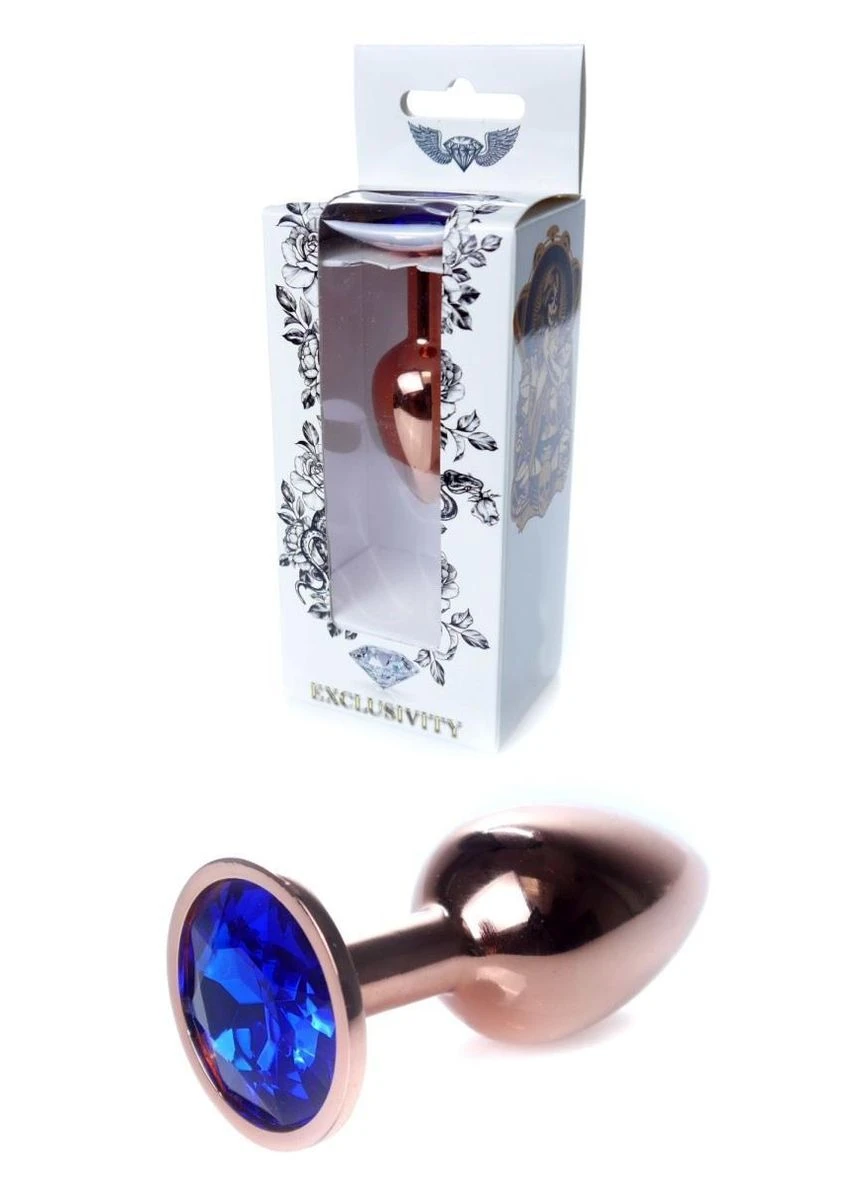 Анальная пробка – Jewellery Red Gold Plug Dark Blue No Brand (335862506)