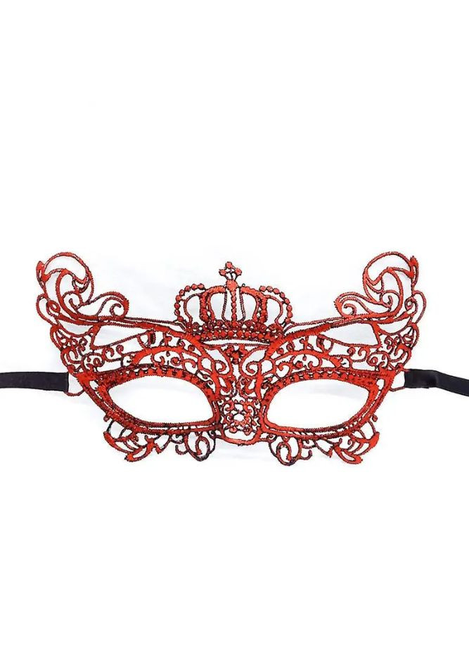 Маскарадная маска праздничная 20 на 10 см красный Jannet Маска (304778024)