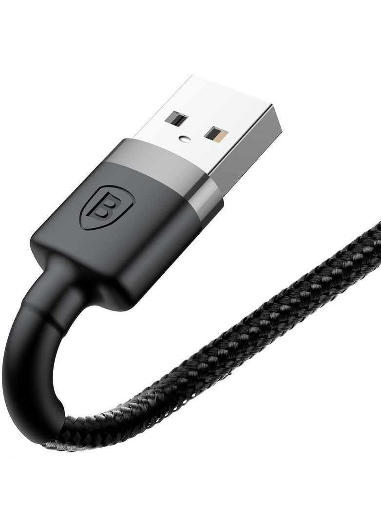 Кабель Cafule Lightning USB 1.5 A 2m BlackGrey CALKLF-CG1 Baseus (279826498)
