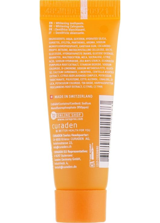 Зубная паста Be You Pure Happiness (мини) 10ml (777748-135289) Curaprox (368654394)