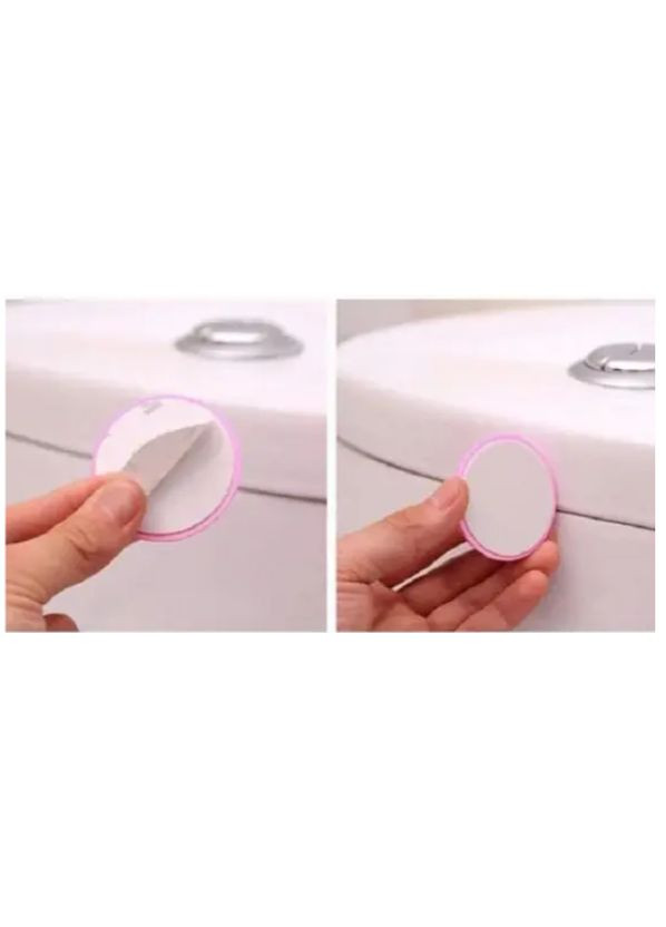 Защитная круглая наклейка на стену и мебель 5 см розовая No Brand (307252213)