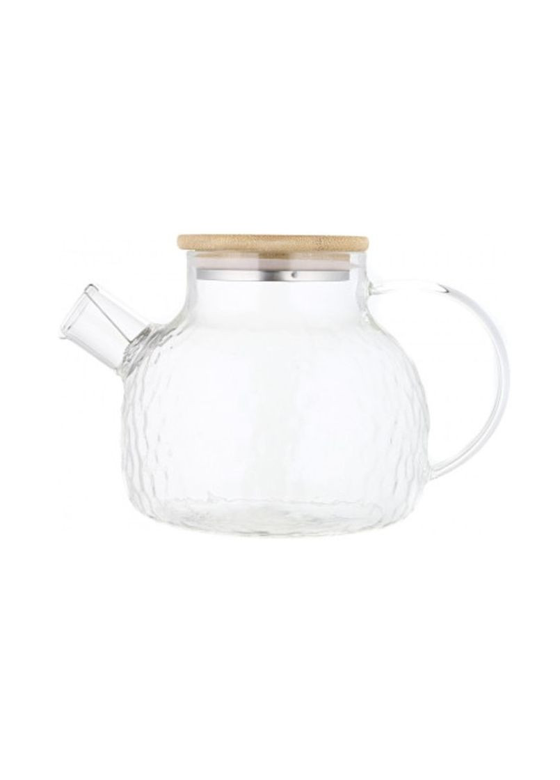 Заварник-графин "Bubbles" 1.0л с пружиной-ситом и бамбуковой крышкой Home (297608657)
