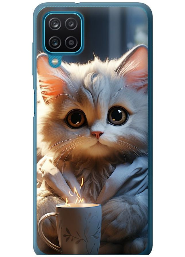 Силиконовый чехол 'White cat' для Endorphone Samsung Galaxy A12 A125F (265396993)