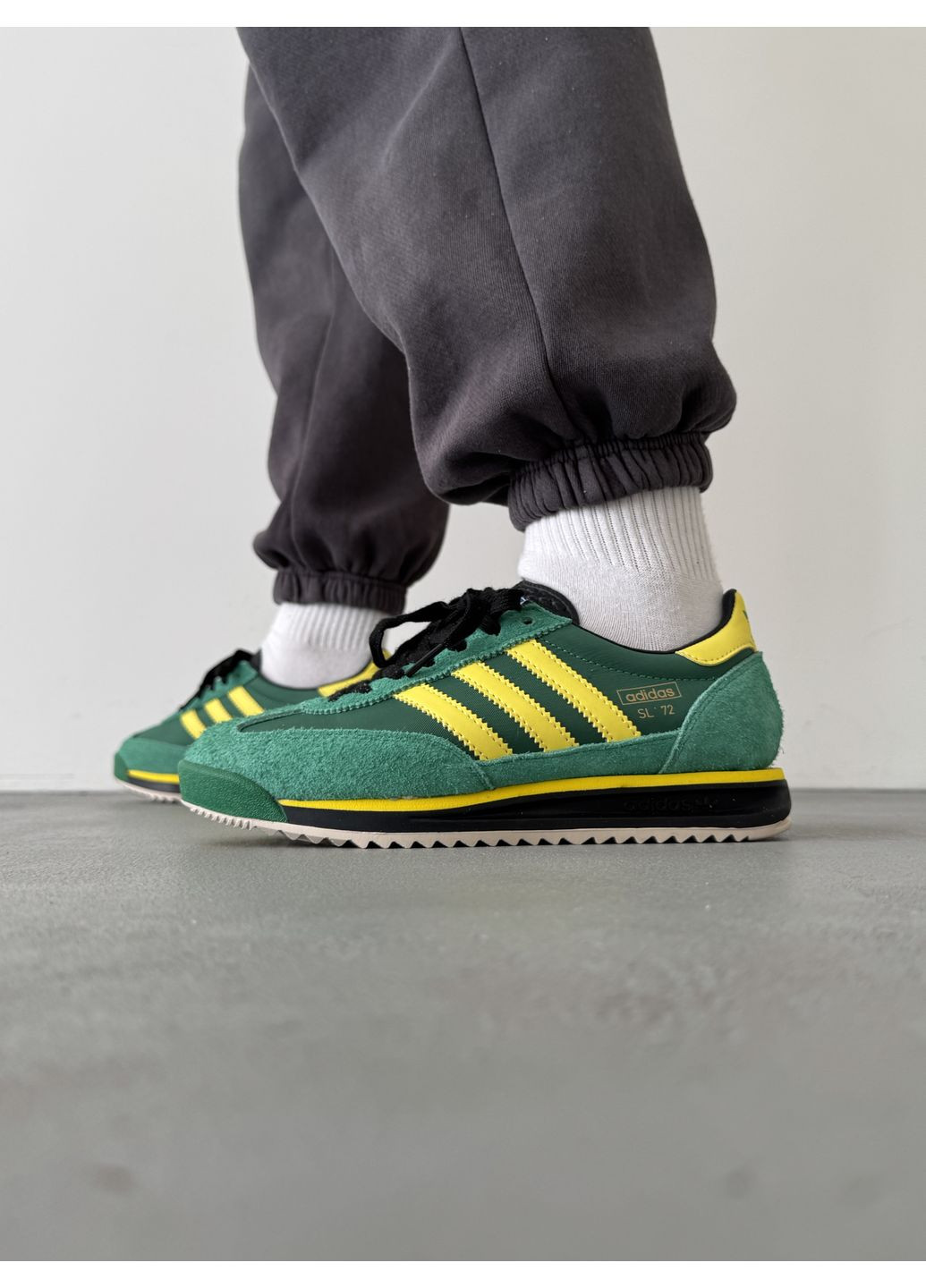 КРОСІВКИ ЖІНОЧІ ADIDAS ORIGINALS SL 72 RS GREEN АДІДАС No Brand сірі демісезони (368888282)