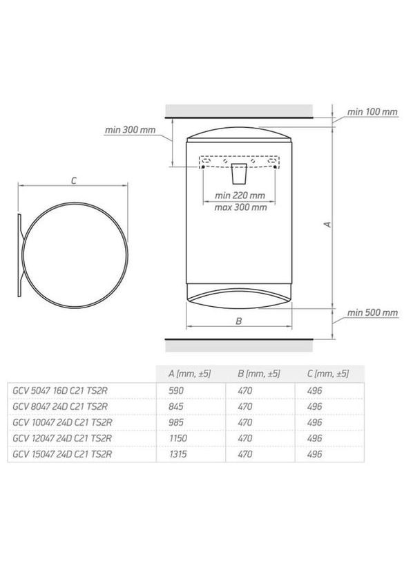 Водонагреватель TESY GCV 804724D C21 TS2RC
