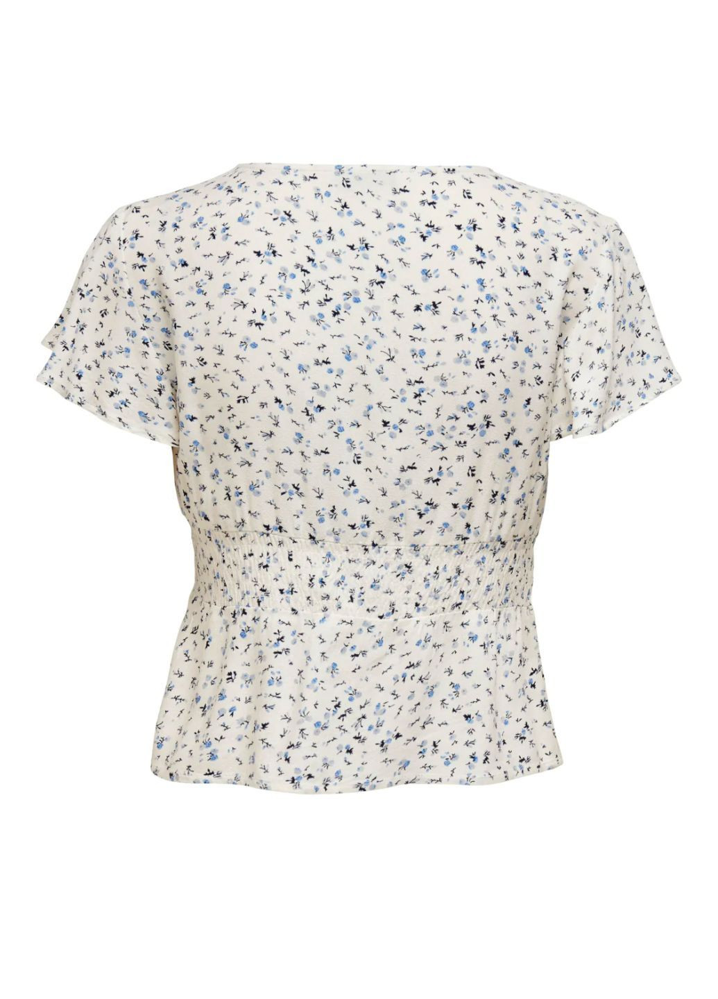 Топ в мелкий цветочный узор на пуговицах Молочный Only (297743398)